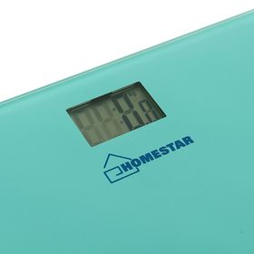 Весы напольные HOMESTAR HS-6001B, электронные, до 180 кг, 1хCR2032, стекло, голубые от Сима-ленд