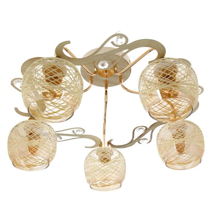 Люстра MO87162A/5 "Дымка" E27 60W 56х56х27 см