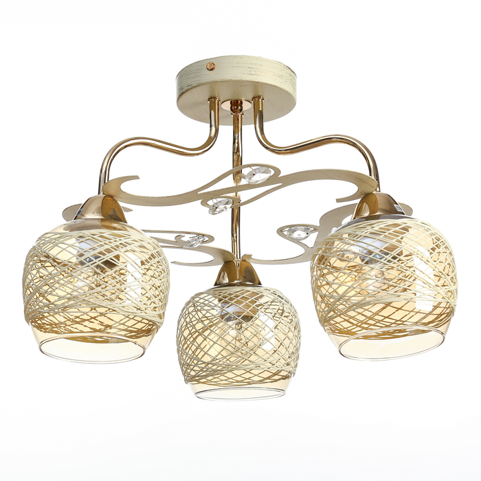 Люстра MO87162A/3 "Дымка" E27 60W 41х41х27 см