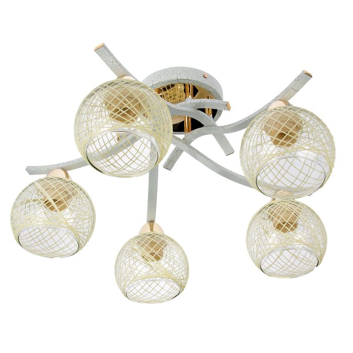 Люстра MO87149C/5 "Танго" белый цвет E27 60W 55х55х26 см