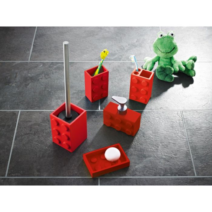 Стаканчик для зубной щетки, детский Bob, цвет красный