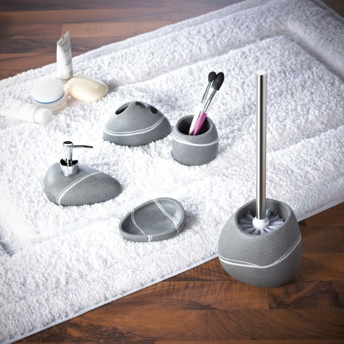 Мыльница Little Rock, цвет серый