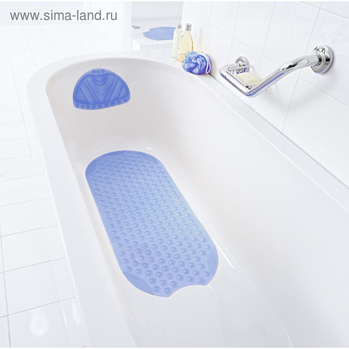 фото Spa-коврик противоскользящий tecno ice, цвет голубой ridder