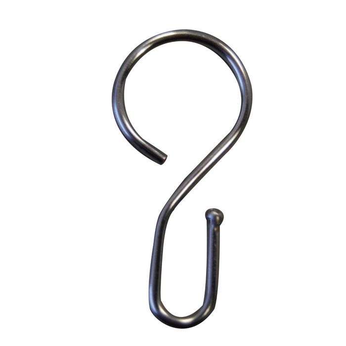 Крючки для тросика, цвет хром 16шт