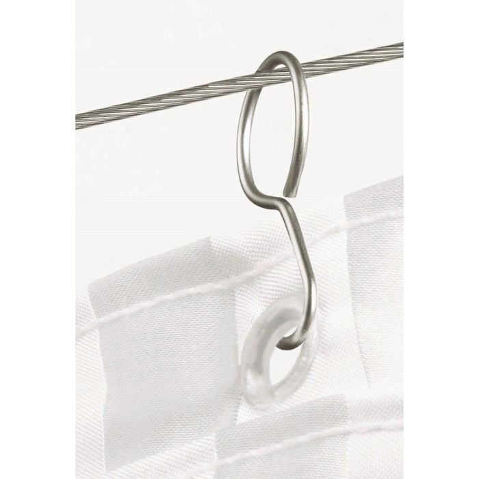 Крючки для тросика, цвет хром 16шт