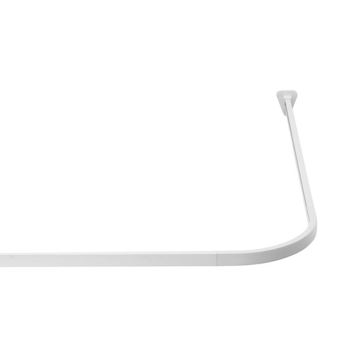 Карниз для ванной (современный дизайн) 90х90 см, цвет белый