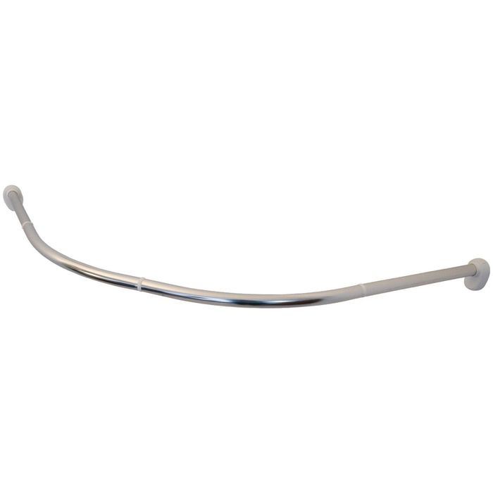 Карниз для ванной круговой 90х90 см., цвет хром