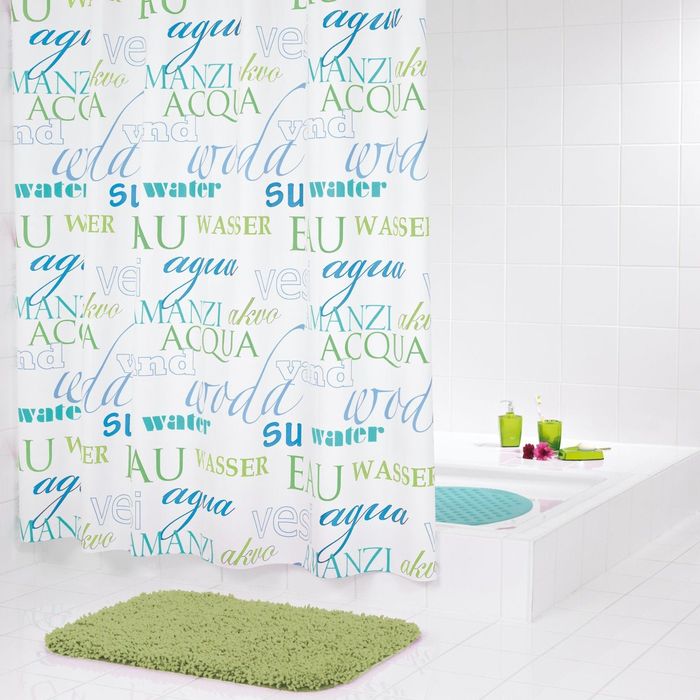 Штора для ванных комнат Woda, цвет синий