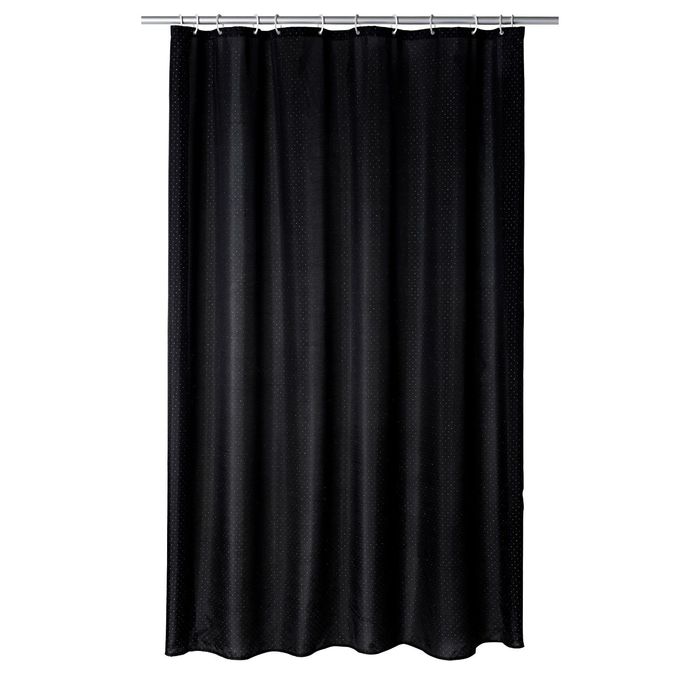 Штора для ванных комнат Diamond, цвет черный