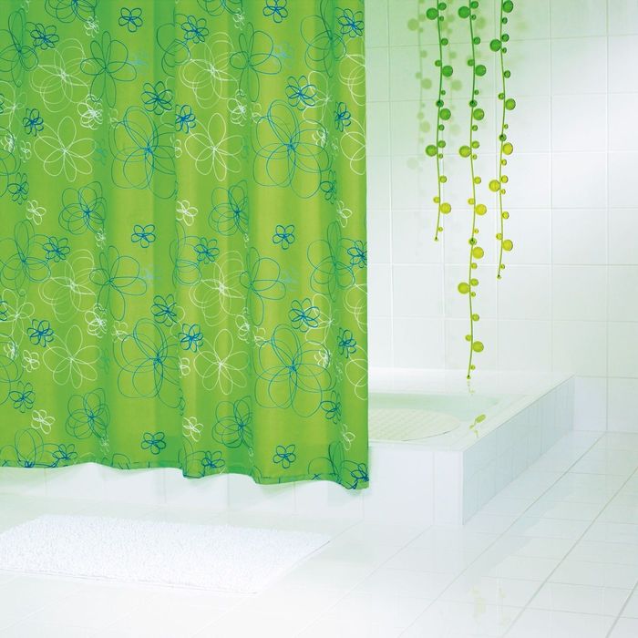 Штора для ванных комнат Hula-Hup, цвет зеленый
