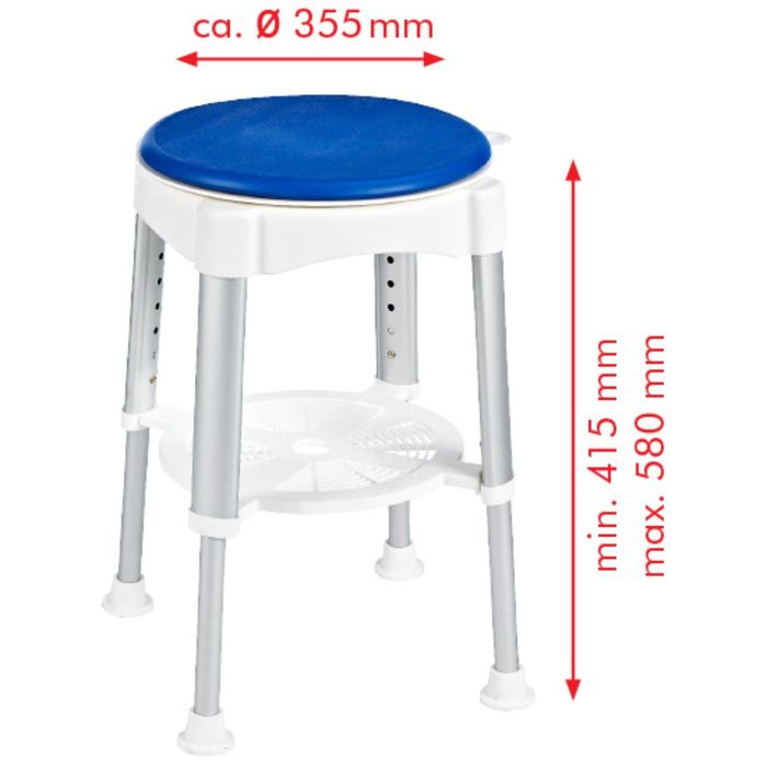 Поворотный табурет с регулируемой высотой