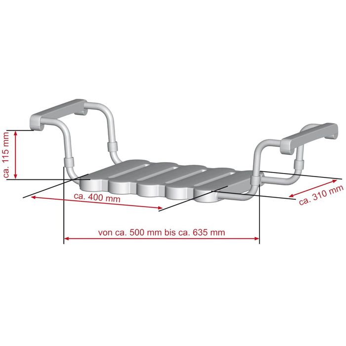 Сиденье в ванну, цвет белый