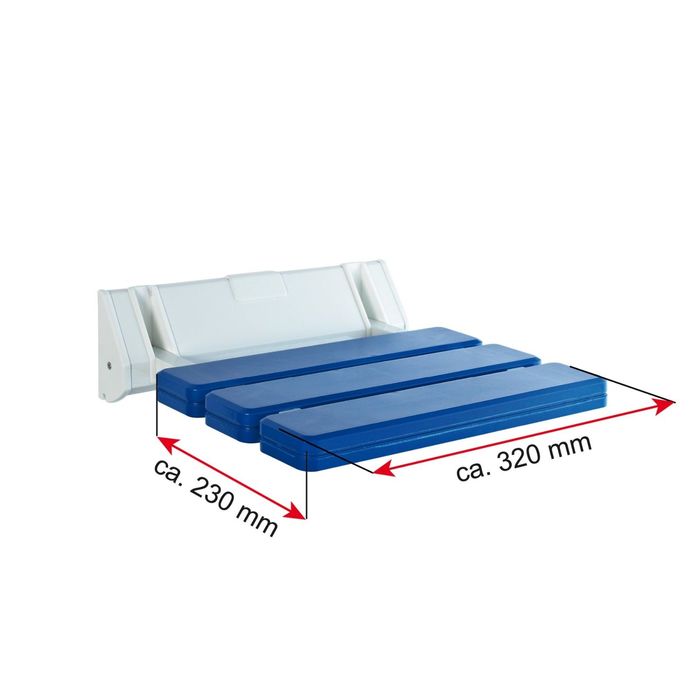 Сидение откидное в ванну, цвет синий