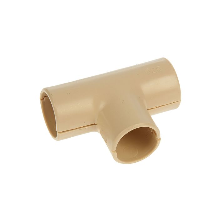 Тройник соединительный для трубы TDM, d=25 мм, цвет сосна, SQ0405-1523