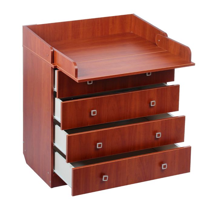 Комод детский пеленальный «Фея 1580», 4 выдвижных ящика, цвет орех