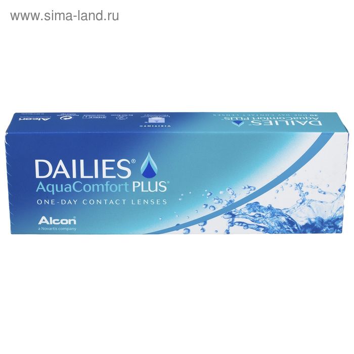 фото Контактные линзы focus dailies aquacomfort+, -10.0/8,7, в наборе 30шт alcon