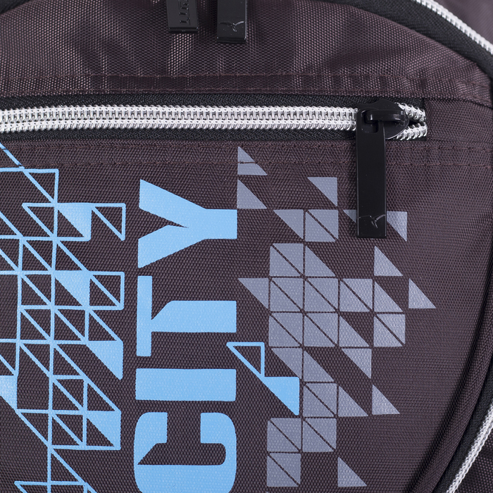 Рюкзак на молнии, 2 отдела, наружный карман, цвет коричневый/голубой