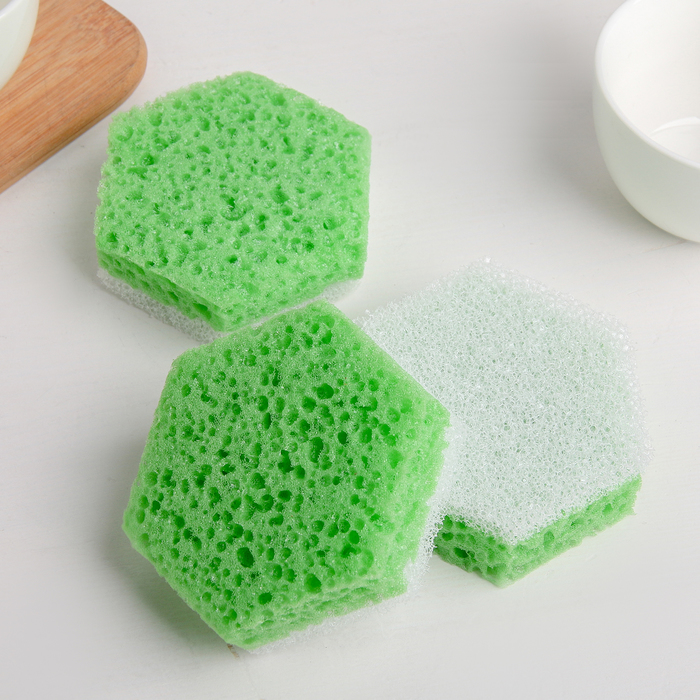 Набор губок для посуды 3 шт