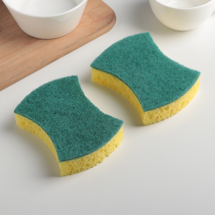 Губка для посуды с держателем