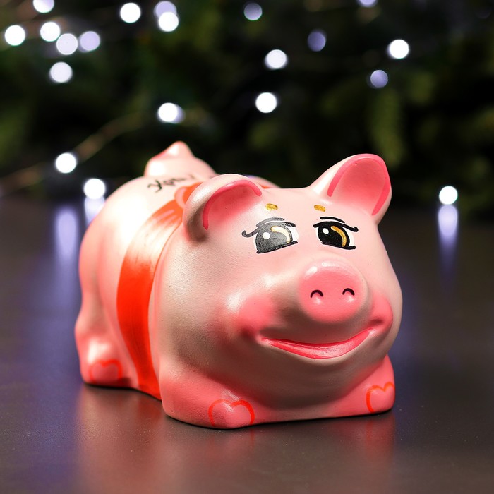 Копилка "Поросёнок большой" новый 14см