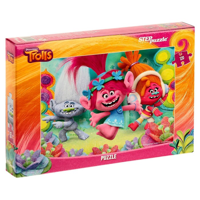 Пазлы Trolls, 120 элементов, МИКС
