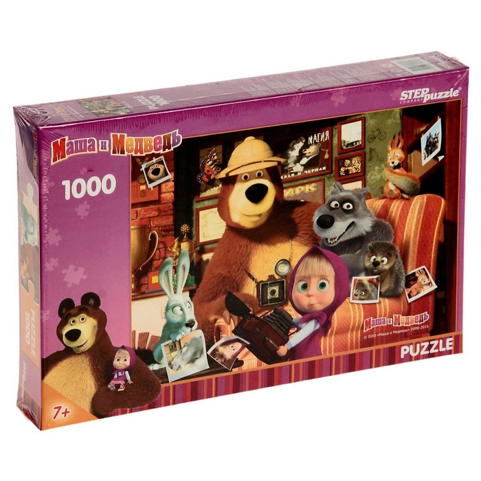 Пазлы "Маша и Медведь", 1000 элементов