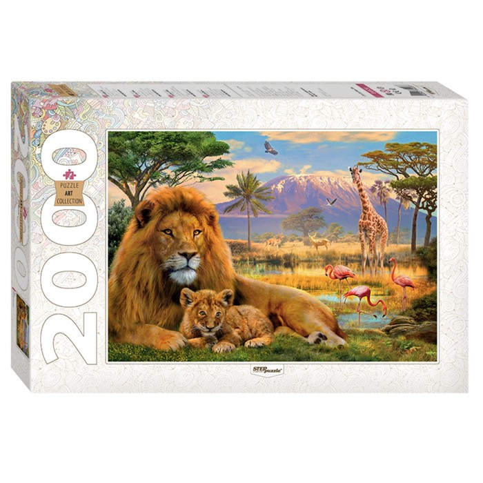 Пазлы «Лев», 2000 элементов пазлы король лев 260 элементов