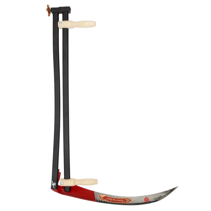 Набор косца «Косарь М»: коса «Сайга-люкс 7», 70 см, металлическое косовище, брусок для заточки