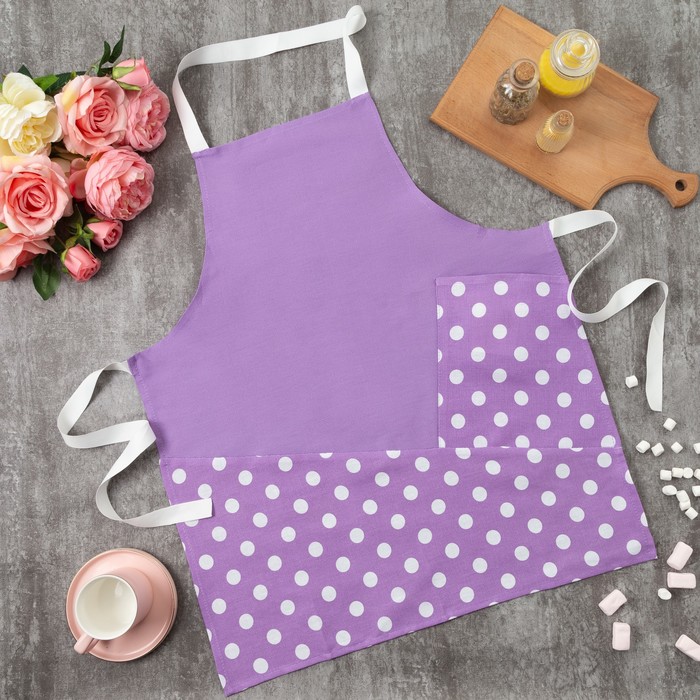 Фартук "Этель" Спелая смородина (вид 3), 100% хл, рогожка, 165 г/м2