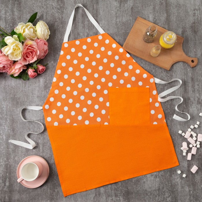 Фартук "Этель" Яркий цитрус (вид 4), 100% хл, рогожка, 165 г/м2