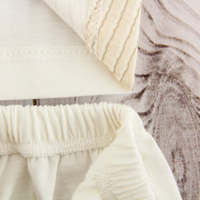 Комплект детский (футболка, шорты) "Мечтатель", рост 68-74 см, цвет бежевый/мятный ВВТ-К 627_М 214