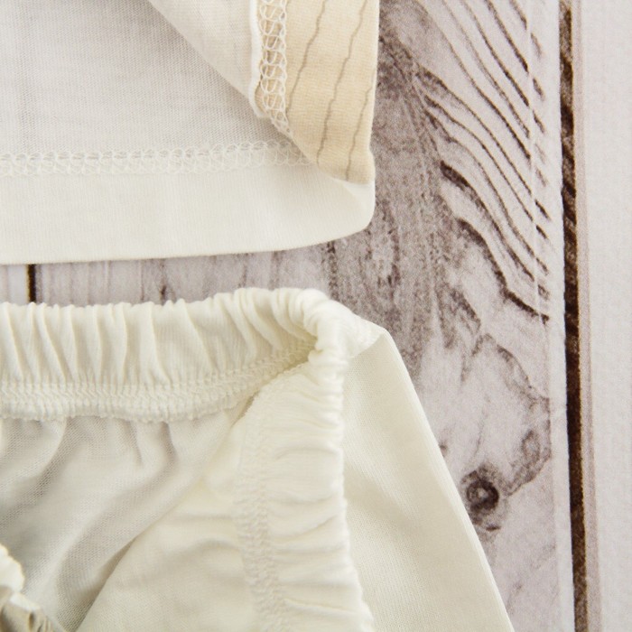 Комплект детский (футболка, шорты) "Мечтатель", рост 68-74 см, цвет бежевый/синий ВВТ-К 627_М 2146