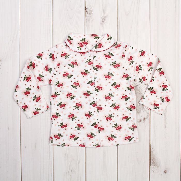 Кофточка с воротником, рост 62 см, цвет микс 20-4707_М