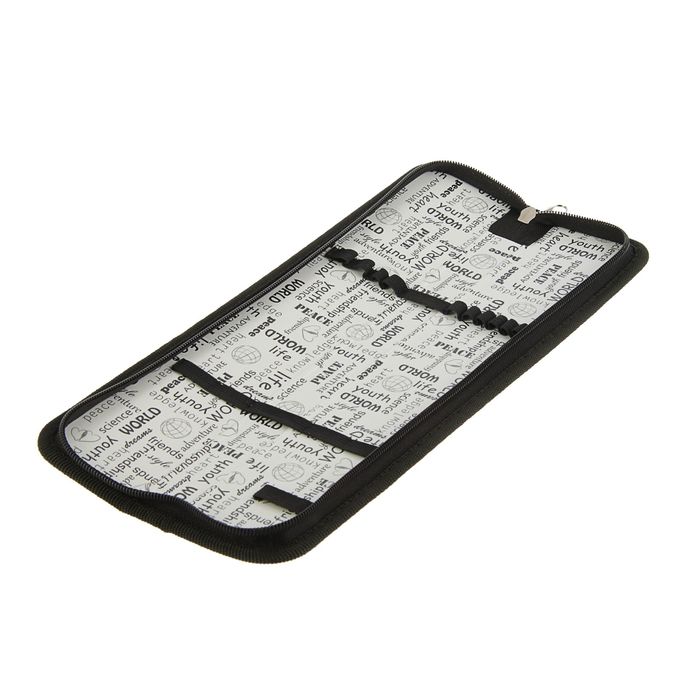 Пенал для кистей Black out, 340 х 70 мм, ткань, ПКТ 08-2020