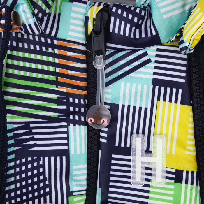 Жилет детский, рост 98 см, цвет индиго, принт синий