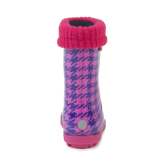 Сапоги резиновые Demar розовая клетка 0048 HF (р. 22/23)