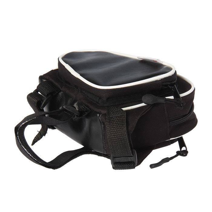 Велосумка на раму Acoola, с тремя отделениями, цвет чёрный