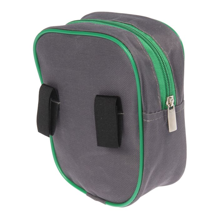 Велосумка на руль Acoola, вертикальная, цвет серый/зелёный