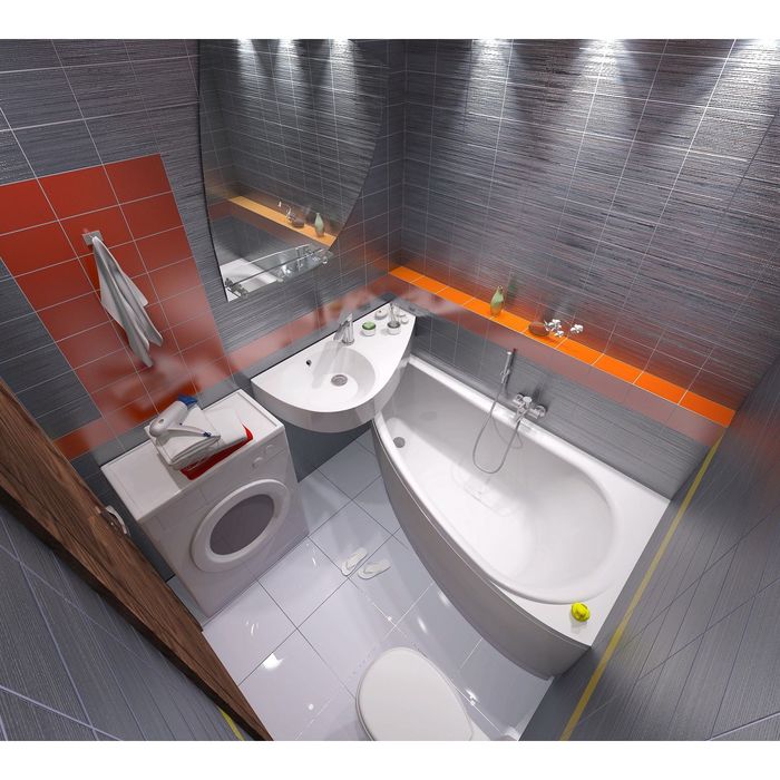 Ванна акриловая 1MarKa Piccolo, 150х75 см, правая