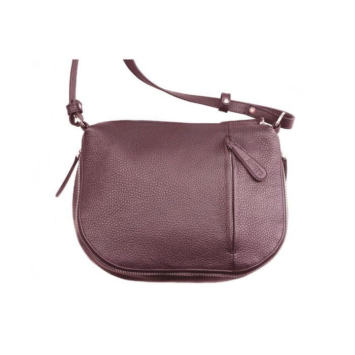 Сумка женская, отдел на молнии, длинный ремень, цвет бордовый