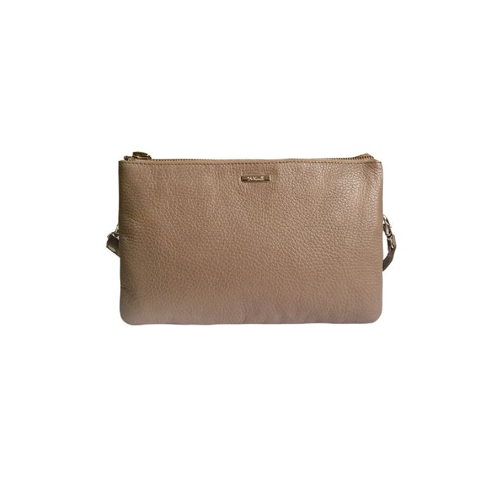 Сумка женская, отдел на молнии, длинный ремень, цвет капучино