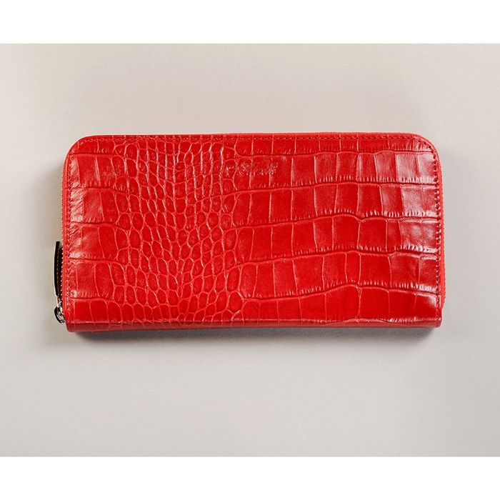 Портмоне жен DM-P006-KR17,10*2,3*19,5,отд д/купюр, д/монет, д/кредит карт,красный