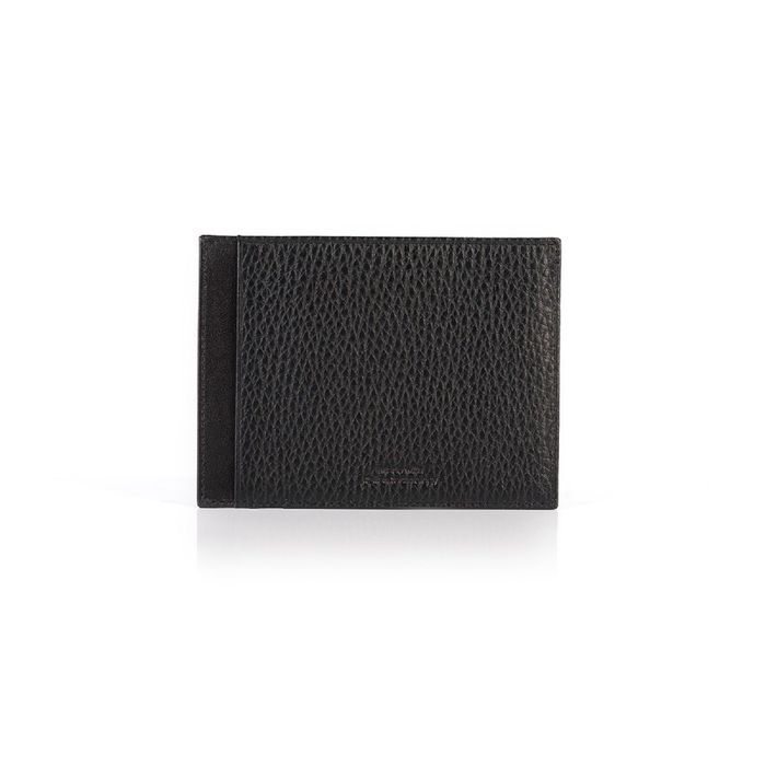 Картхолдер, натуральная кожа, цвет чёрный
