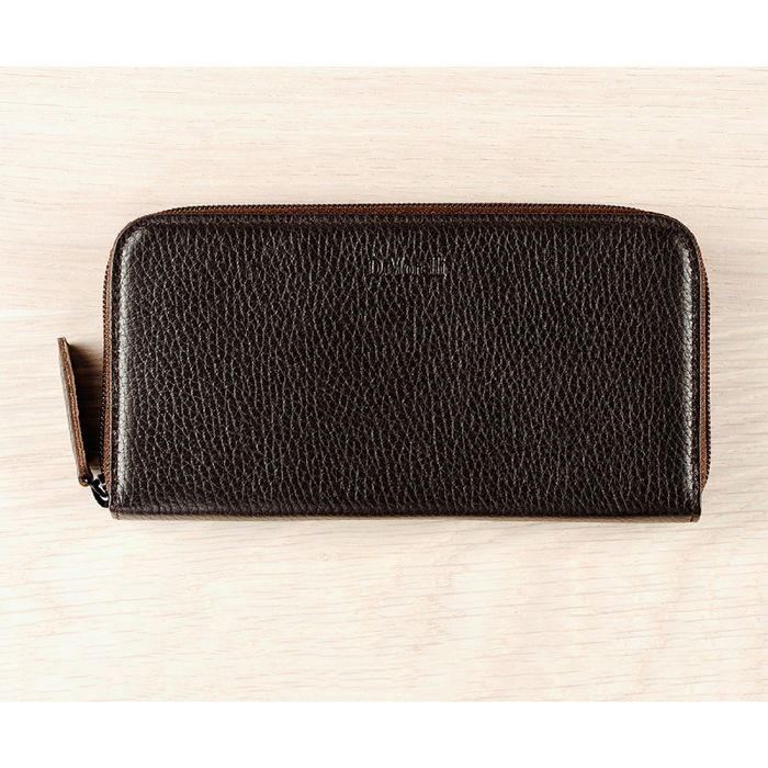 Портмоне мужское, 10х2,3х19,5 см, отделение для купюр, для монет, для кредитных карт, цвет коричневый