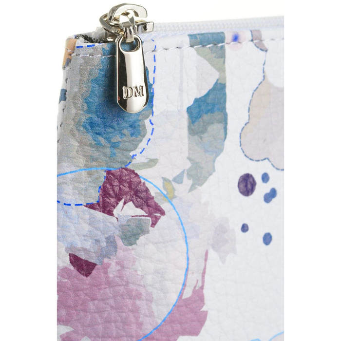 Косметичка простая DM-KSS2-F100-1,18*3,3*10,5,отд на молнии,бел/голубой