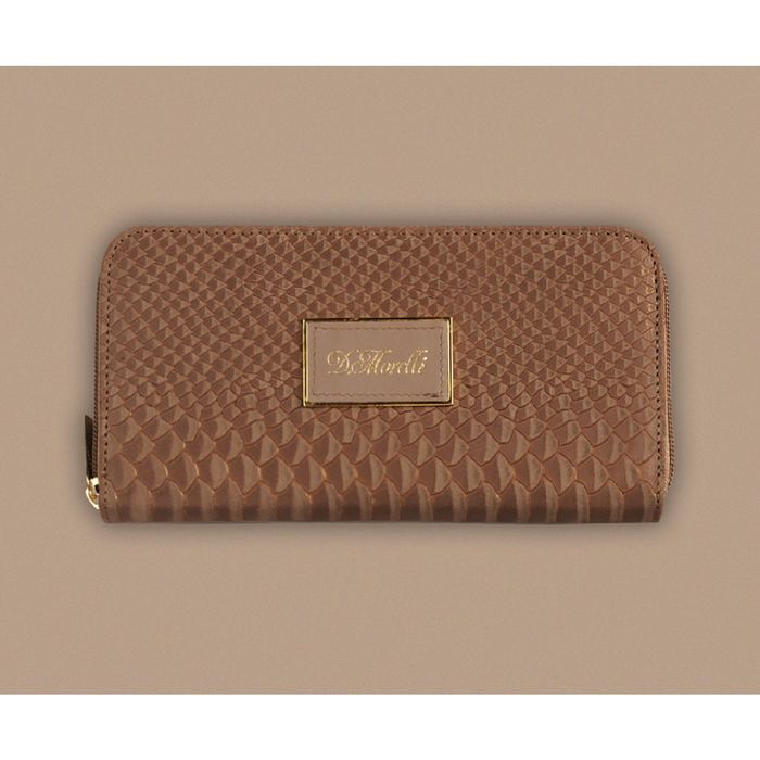 Портмоне жен DM-P006-K404,10*2,3*19,5,отд д/купюр, д/монет, д/кредит карт,коричневый