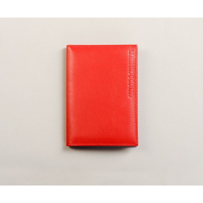 Обложка для автодокументов, отдел для кредитных карт, цвет красный