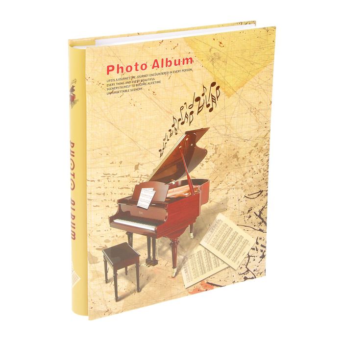Фотоальбом на 80 фото 10х15 см "Музыкальные инструменты" в коробке МИКС 27,3х22х5 см
