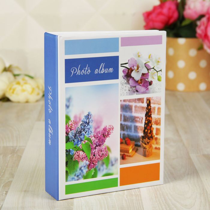 Фотоальбом на 200 фото 10х15 см "Дивный сад" МИКС 23х18х5 см