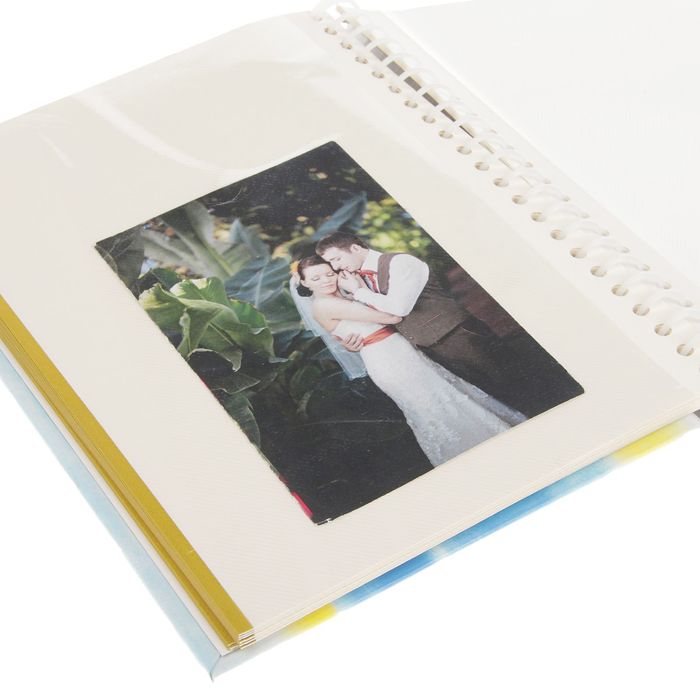 Фотоальбом магнитный 20 листов "Серебряный листок" 25х19,5х2 см